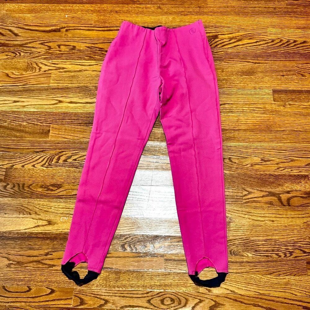 Bogner Hot Pink Stirrup Ski Pants. Size 8.